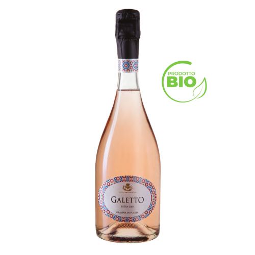 GALETTO SPUMANTE ROSATO PUGLIA I.G.P. EXTRA DRY BIOLOGICO